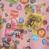 GUITAR DAYS Print Cardigan Pink