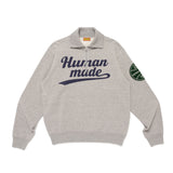 The HALF-ZIP SWEATSHIRT GREY available online with global shipping, and in PAM Stores Melbourne and Sydney.