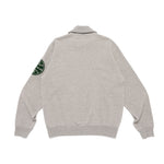 The HALF-ZIP SWEATSHIRT GREY available online with global shipping, and in PAM Stores Melbourne and Sydney.