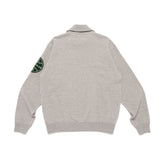 The HALF-ZIP SWEATSHIRT GREY available online with global shipping, and in PAM Stores Melbourne and Sydney.