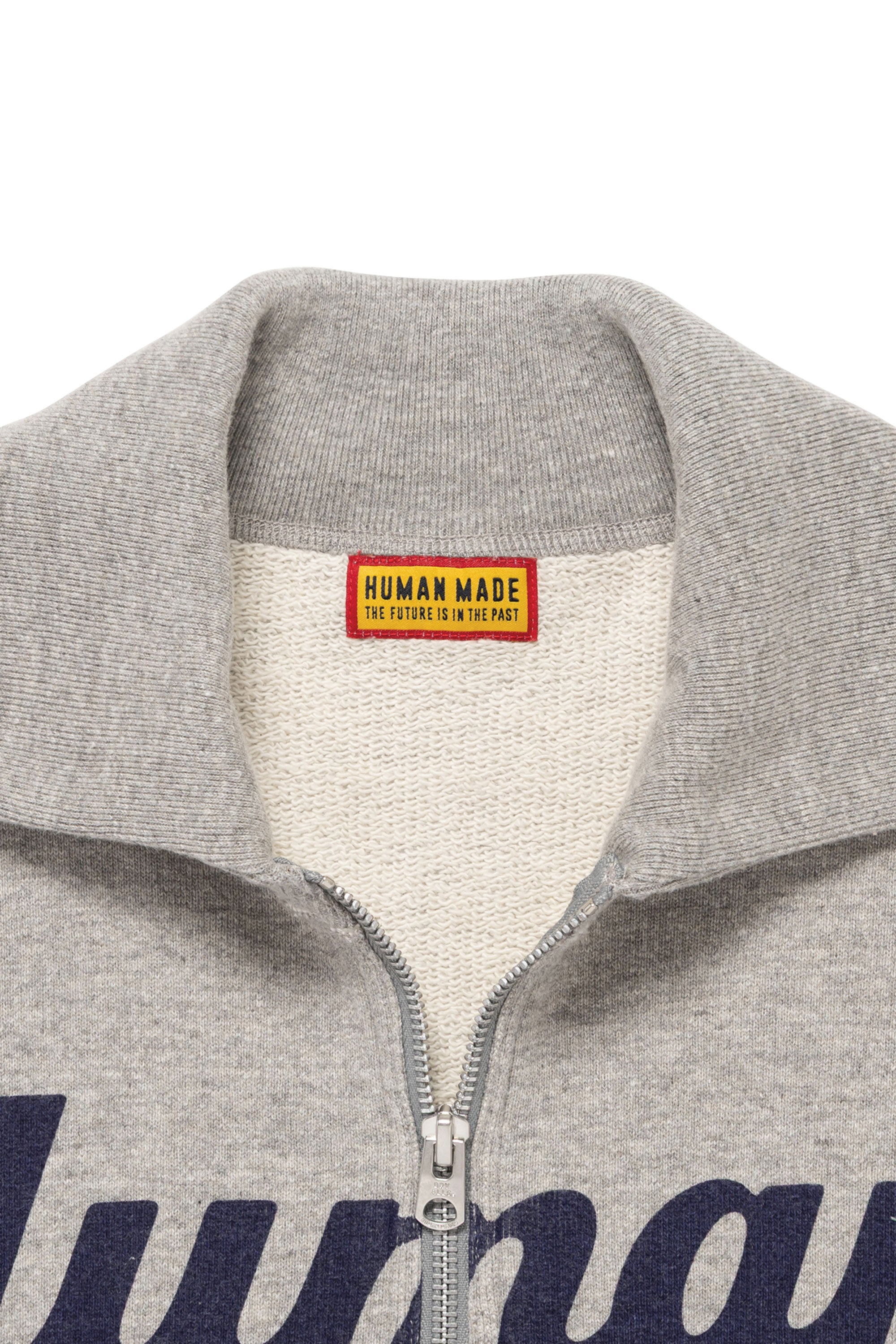 The HALF-ZIP SWEATSHIRT GREY available online with global shipping, and in PAM Stores Melbourne and Sydney.
