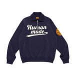 The HALF-ZIP SWEATSHIRT NAVY available online with global shipping, and in PAM Stores Melbourne and Sydney.
