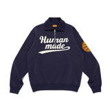 The HALF-ZIP SWEATSHIRT NAVY available online with global shipping, and in PAM Stores Melbourne and Sydney.