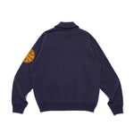 The HALF-ZIP SWEATSHIRT NAVY available online with global shipping, and in PAM Stores Melbourne and Sydney.