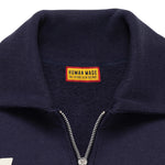 The HALF-ZIP SWEATSHIRT NAVY available online with global shipping, and in PAM Stores Melbourne and Sydney.