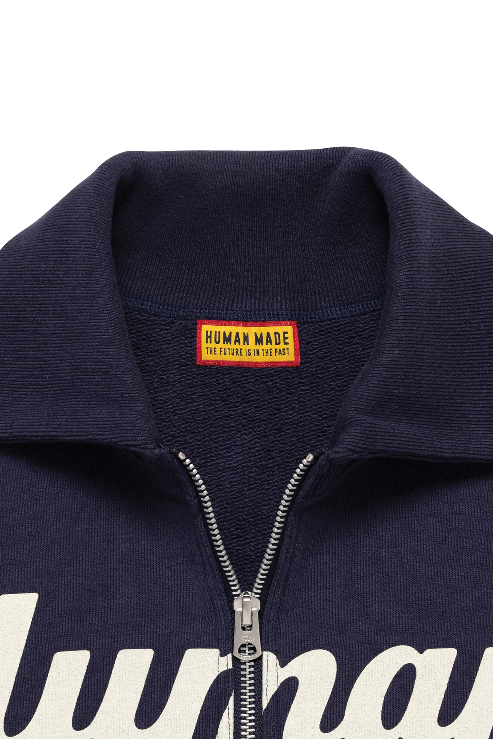 The HALF-ZIP SWEATSHIRT NAVY available online with global shipping, and in PAM Stores Melbourne and Sydney.