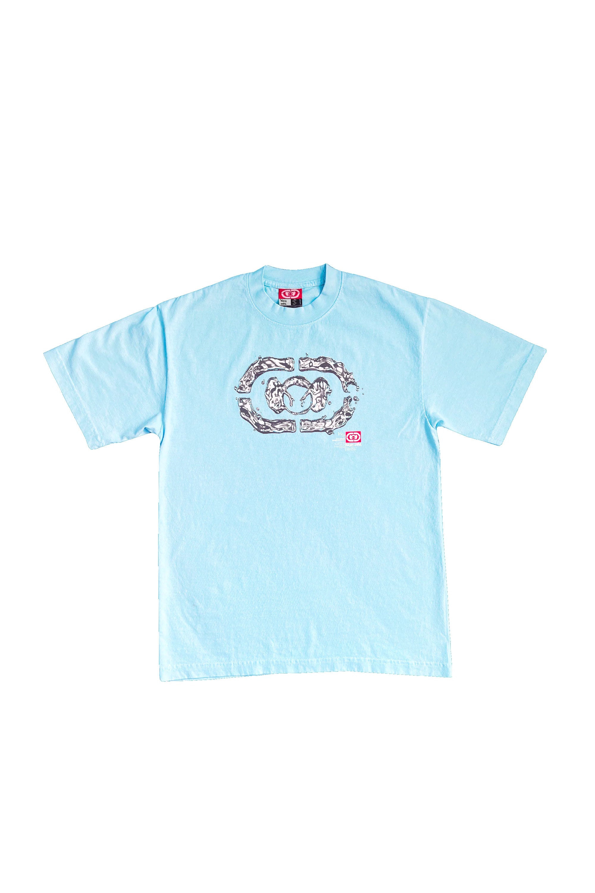 The HAPPY 99 - LIQUID MERCURY TEE BABY BLUE available online with global shipping, and in PAM Stores Melbourne and Sydney.