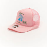 The HARMONY AND PEACE PINK CAP available online with global shipping, and in PAM Stores Melbourne and Sydney.