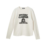 HEAR NO EVIL LS Knit Top White