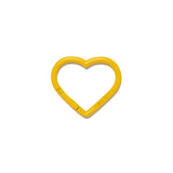 HEART CARABINER YELLOW