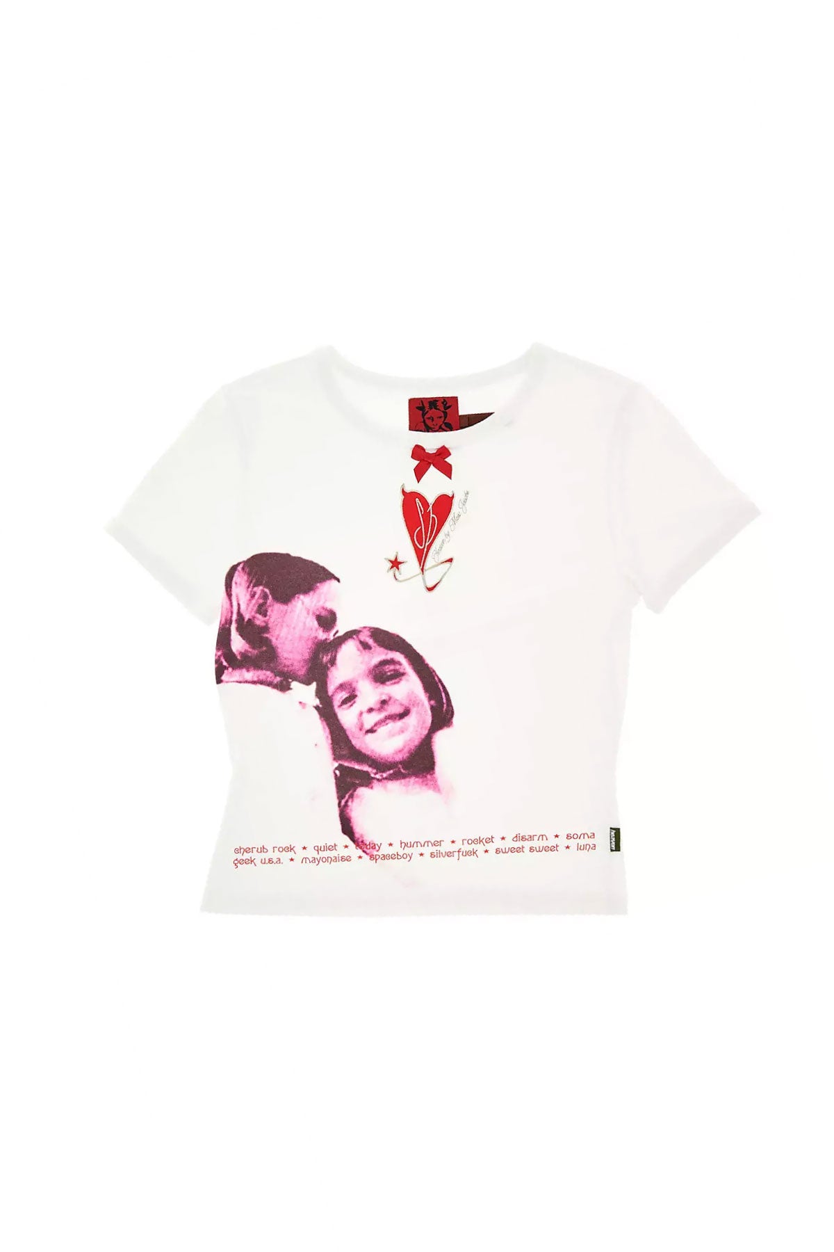 The HEAVEN X SMASHING PUMPKINS - SIAMESE DREAM BABY TEE  available online with global shipping, and in PAM Stores Melbourne and Sydney.