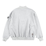 The DOUBLE HENLEY SWEATSHIRT GREY available online with global shipping, and in PAM Stores Melbourne and Sydney.