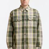 The CHECK SHIRT GREEN available online with global shipping, and in PAM Stores Melbourne and Sydney.