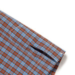 The CRAZY CHECK SHIRT BLUE available online with global shipping, and in PAM Stores Melbourne and Sydney.