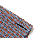 The CRAZY CHECK SHIRT BLUE available online with global shipping, and in PAM Stores Melbourne and Sydney.