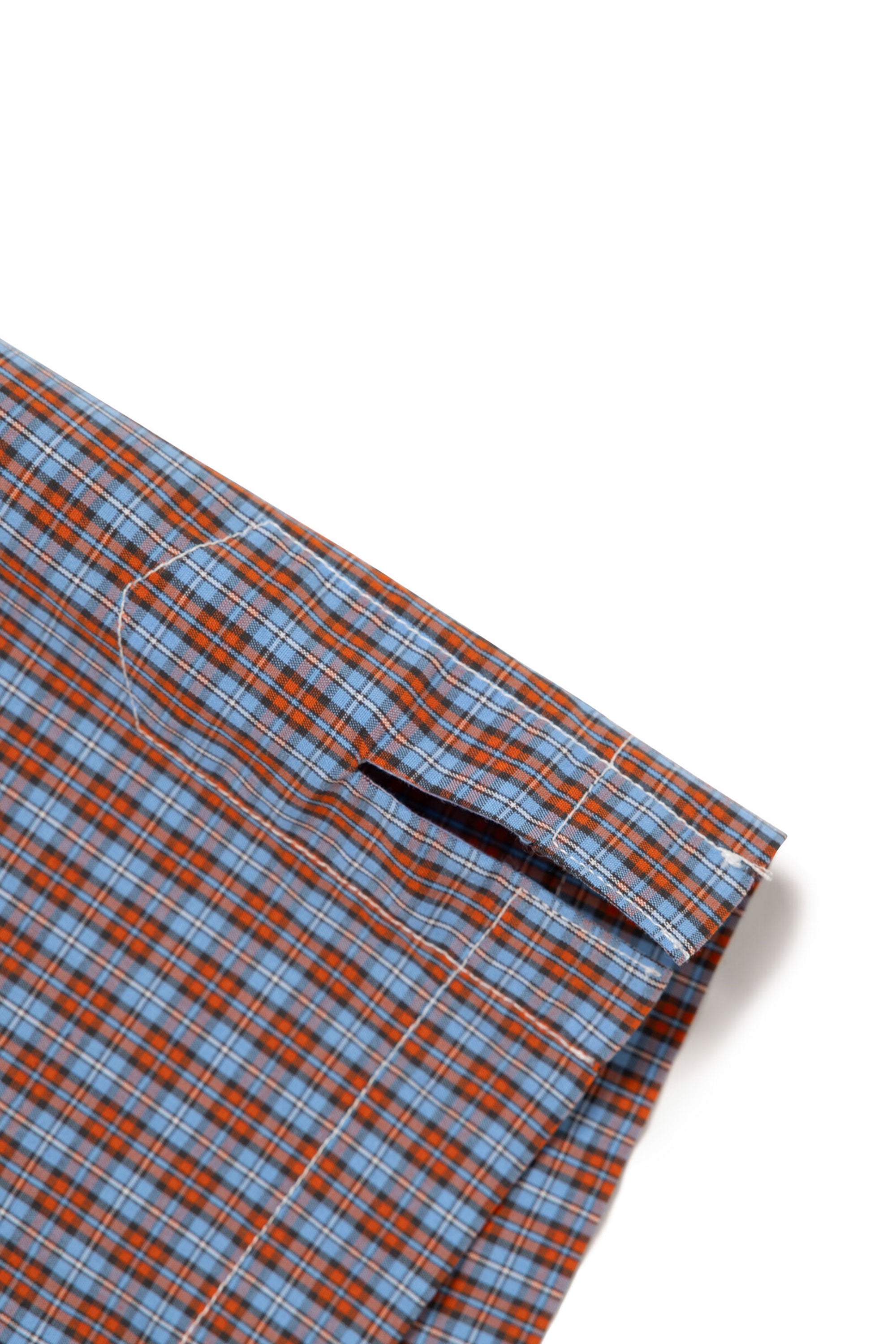 The CRAZY CHECK SHIRT BLUE available online with global shipping, and in PAM Stores Melbourne and Sydney.