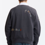 The EMBROIDERED SWEATSHIRT BLACK available online with global shipping, and in PAM Stores Melbourne and Sydney.