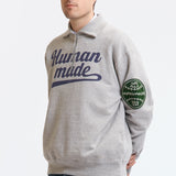The HALF-ZIP SWEATSHIRT GREY available online with global shipping, and in PAM Stores Melbourne and Sydney.
