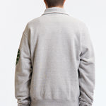 The HALF-ZIP SWEATSHIRT GREY available online with global shipping, and in PAM Stores Melbourne and Sydney.