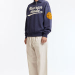 The HALF-ZIP SWEATSHIRT NAVY available online with global shipping, and in PAM Stores Melbourne and Sydney.