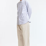 The STRIPE OX B.D SHIRT BLUE available online with global shipping, and in PAM Stores Melbourne and Sydney.