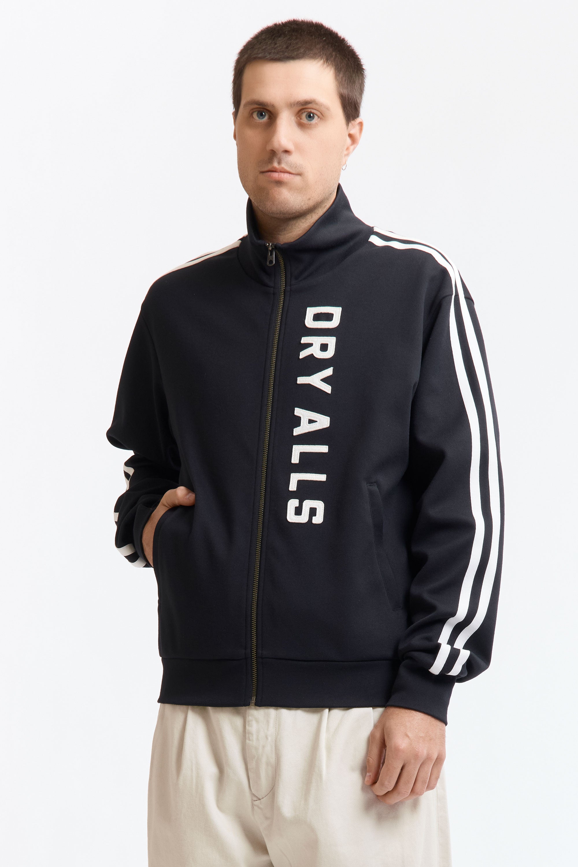 The TRACK JACKET BLACK available online with global shipping, and in PAM Stores Melbourne and Sydney.