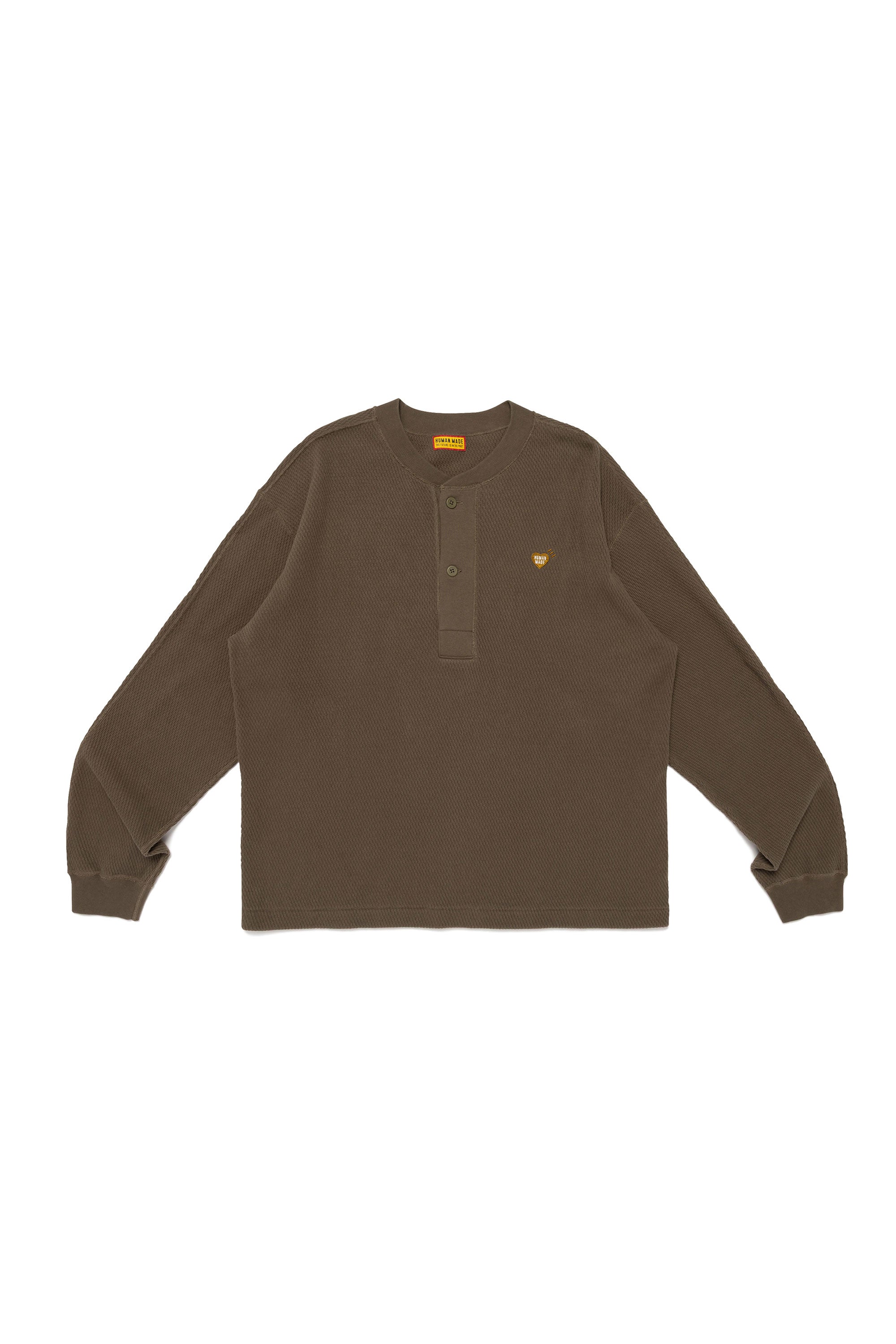 The HENLEY NECK SHIRT OLIVE DRAB available online with global shipping, and in PAM Stores Melbourne and Sydney.