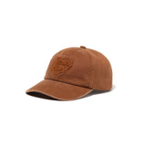 The 6PANEL TWILL HEART CAP TONAL BROWN available online with global shipping, and in PAM Stores Melbourne and Sydney.