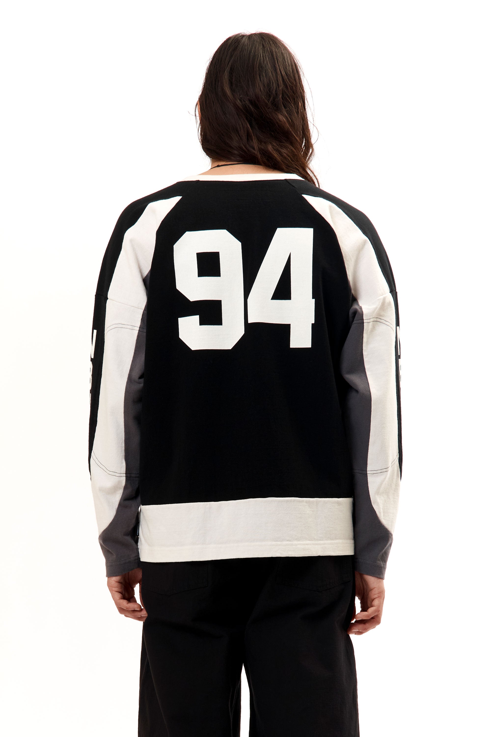 The HOCKEY SHIRT LONGSLEEVE BLACK available online with global shipping, and in PAM Stores Melbourne and Sydney.