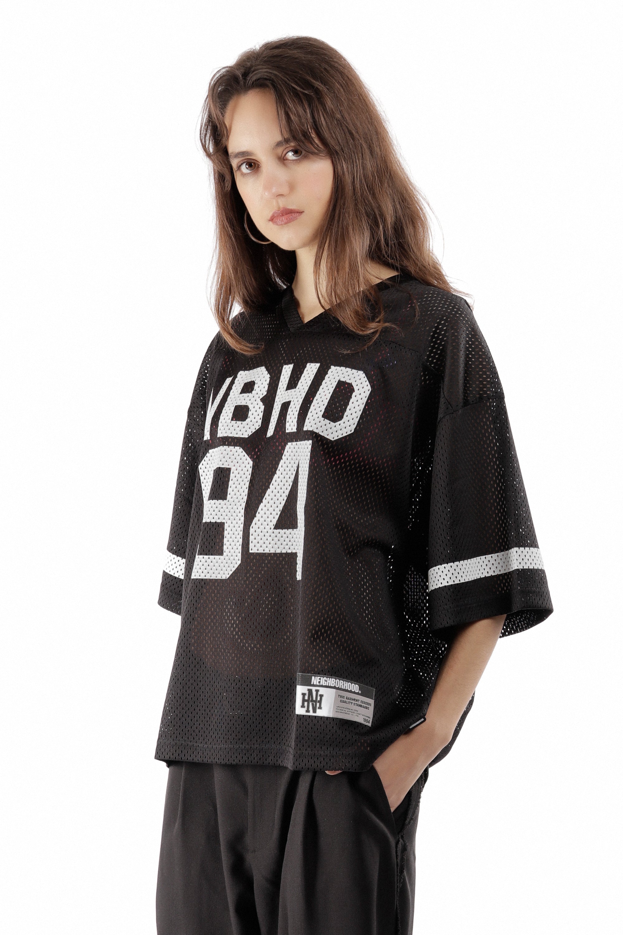 The HOCKEY V-NECK SS T-SHIRT BLACK available online with global shipping, and in PAM Stores Melbourne and Sydney.