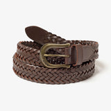 HOOF WOVEN BELT BROWN