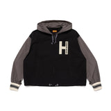 The HOODED JACKET BLACK available online with global shipping, and in PAM Stores Melbourne and Sydney.