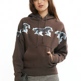 The Running Horses Patch Hoodie available online with global shipping, and in PAM Stores Melbourne and Sydney.