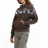 The Running Horses Patch Hoodie available online with global shipping, and in PAM Stores Melbourne and Sydney.