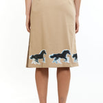 The Lenticular Running Horses Mini Skirt available online with global shipping, and in PAM Stores Melbourne and Sydney.