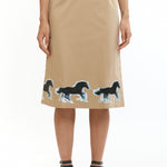 The Lenticular Running Horses Mini Skirt available online with global shipping, and in PAM Stores Melbourne and Sydney.