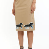 The Lenticular Running Horses Mini Skirt available online with global shipping, and in PAM Stores Melbourne and Sydney.