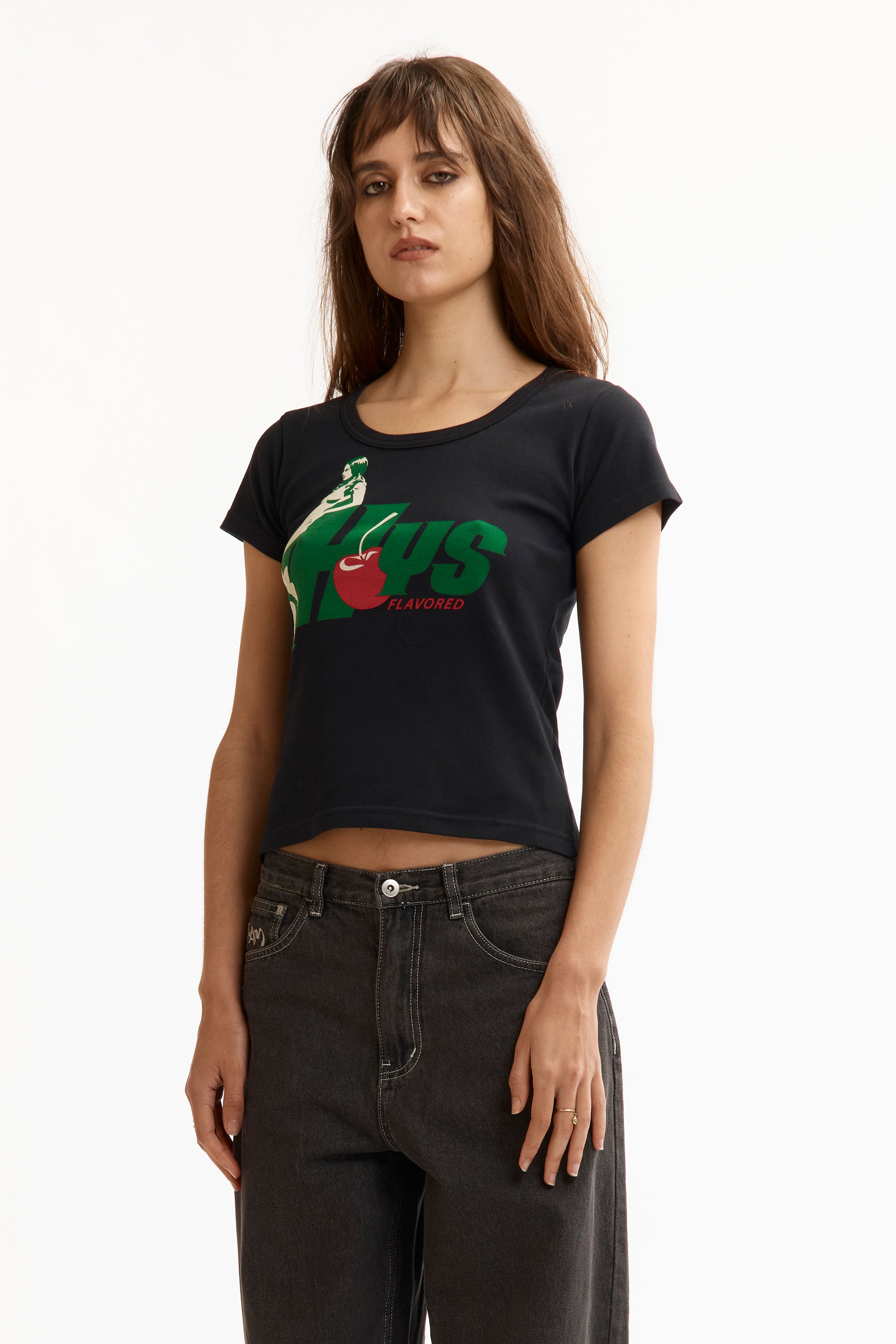 The HYS FLAVOR CHIBI T-SHIRT BLACK available online with global shipping, and in PAM Stores Melbourne and Sydney.