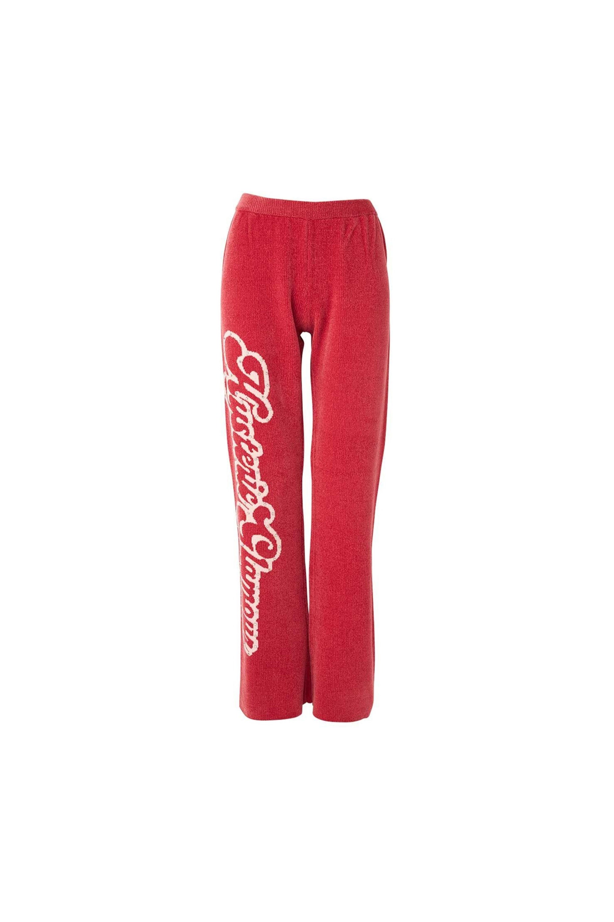 The HYSTERIC GIRL KNITTED SWEATPANT PINK available online with global shipping, and in PAM Stores Melbourne and Sydney.