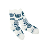 The HYS GIRL PATTERNED SOCKS WHITE available online with global shipping, and in PAM Stores Melbourne and Sydney.
