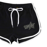 The HYS STAR LOGO SHORTS BLACK available online with global shipping, and in PAM Stores Melbourne and Sydney.