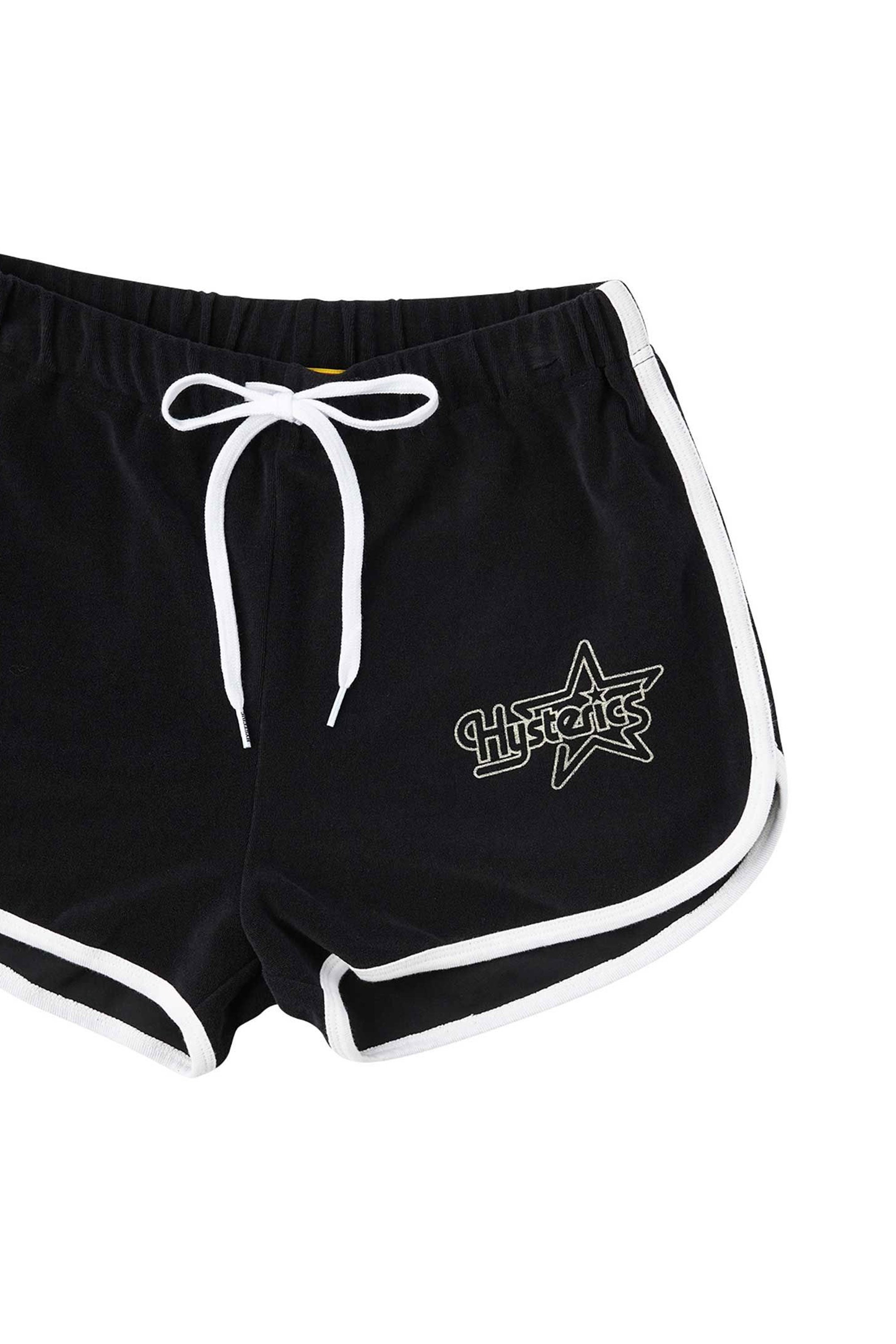 The HYS STAR LOGO SHORTS BLACK available online with global shipping, and in PAM Stores Melbourne and Sydney.