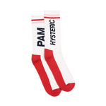 The PAM X HYSTERIC GLAMOUR - LOGO SPORT SOCKS  available online with global shipping, and in PAM Stores Melbourne and Sydney.
