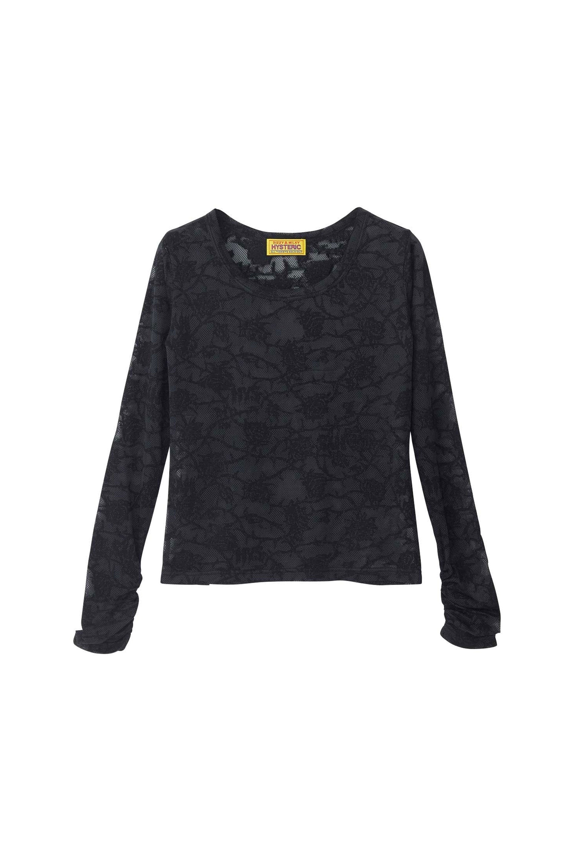 The HYSTERIC ROSE CROPPED T-SHIRT BLACK available online with global shipping, and in PAM Stores Melbourne and Sydney.
