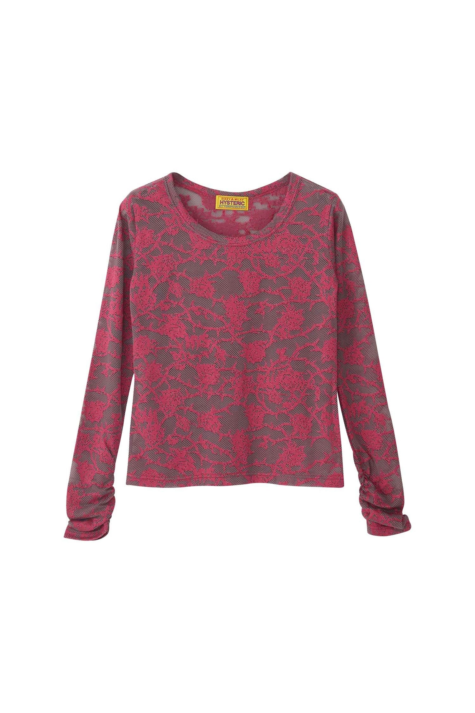 The HYSTERIC ROSE CROPPED T-SHIRT PINK available online with global shipping, and in PAM Stores Melbourne and Sydney.