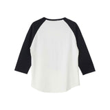 HYSTERIC WOMAN CAT LS RAGLAN TEE WHITE