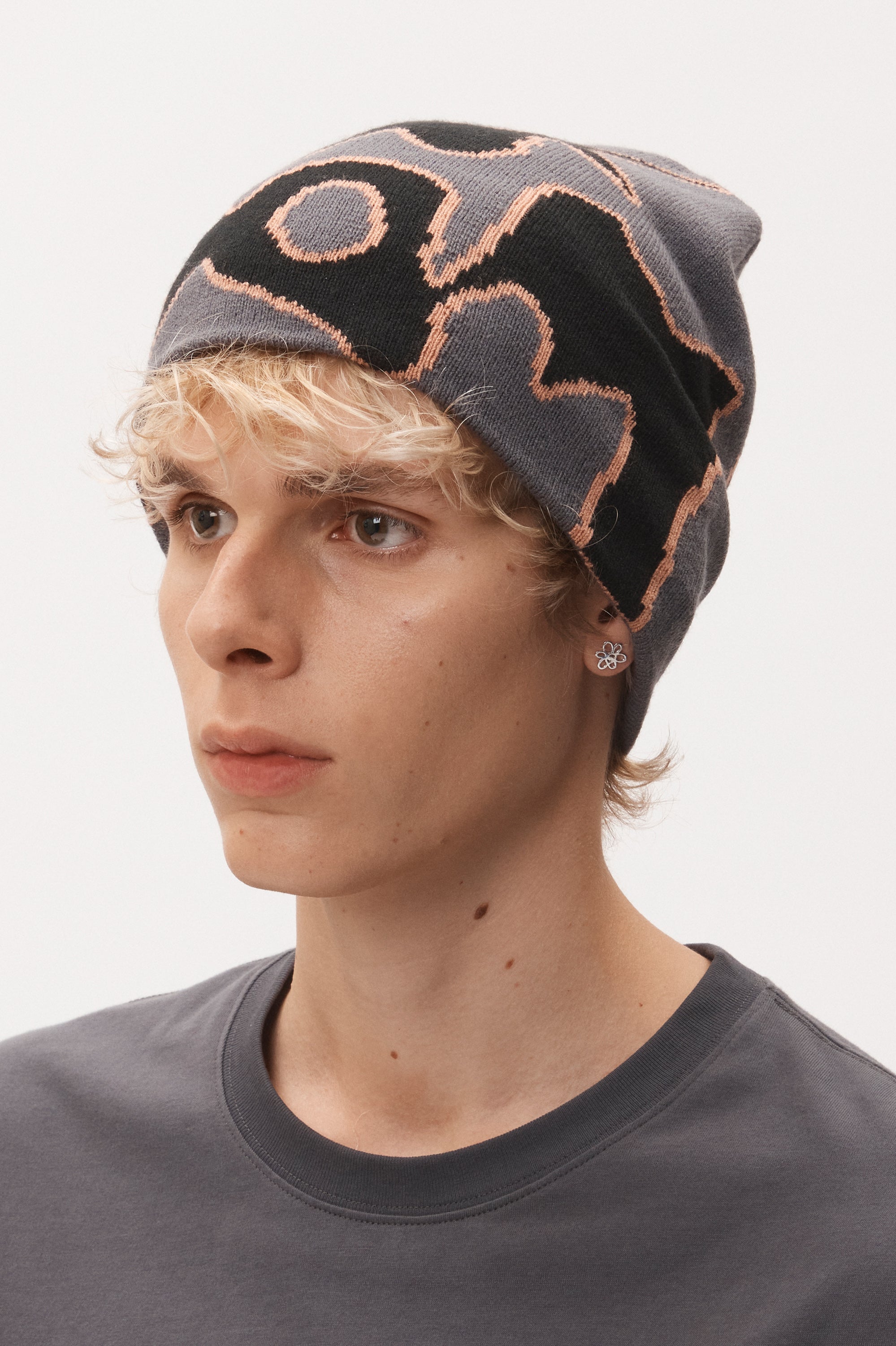 The URCHIN BEANIE - GREY available online with global shipping, and in PAM Stores Melbourne and Sydney.