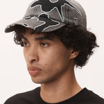 The LOCKE DENIM APPLIQUE BASEBALL CAP available online with global shipping, and in PAM Stores Melbourne and Sydney.