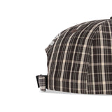 The SS26 Check Hazard Cap Beige Dark Brown available online with global shipping, and in PAM Stores Melbourne and Sydney.