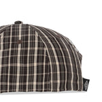 The SS26 Check Hazard Cap Beige Dark Brown available online with global shipping, and in PAM Stores Melbourne and Sydney.